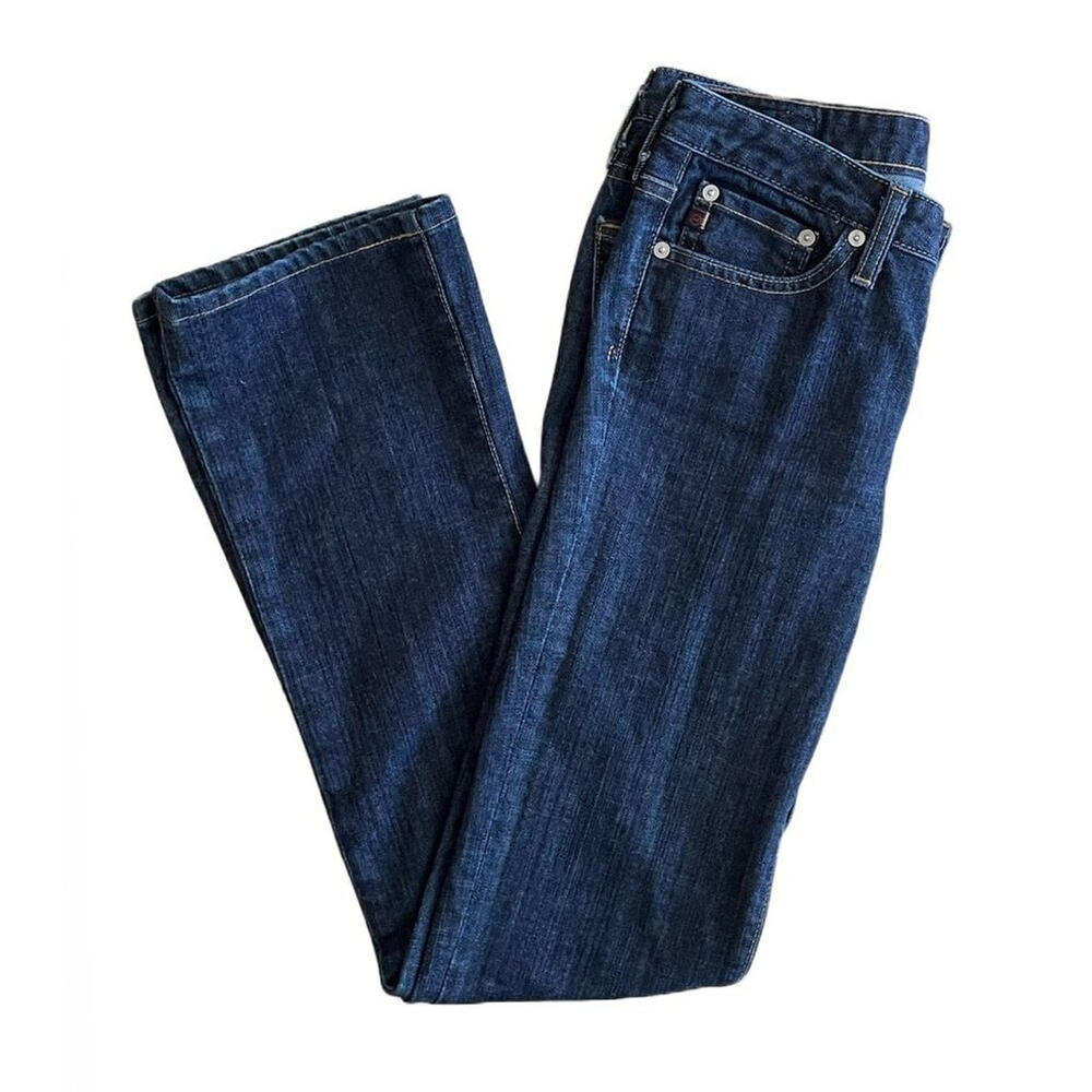 AG Adriano Goldschmied Dark Blue Low Rise Bootcut Jeans 26 Regular - Picture 2 of 10
